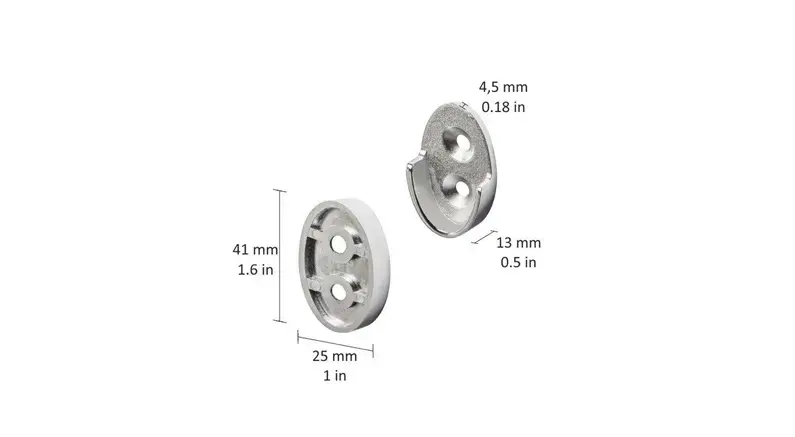 DOLLE WALL-SET Chrome Mounting Kit Photo 2