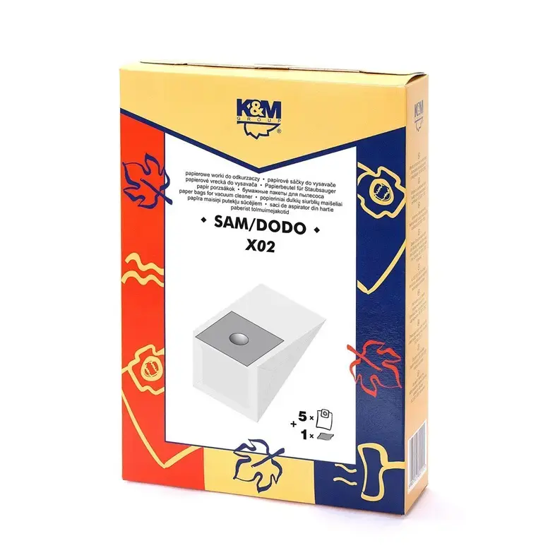km X02 Universal Vacuum Cleaner Bags (5+1) Photo 2