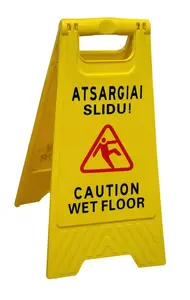 Warning sign 580x300 mm