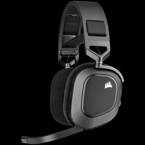 Corsair HS80 RGB bezvadu spēļu austiņas, melnas