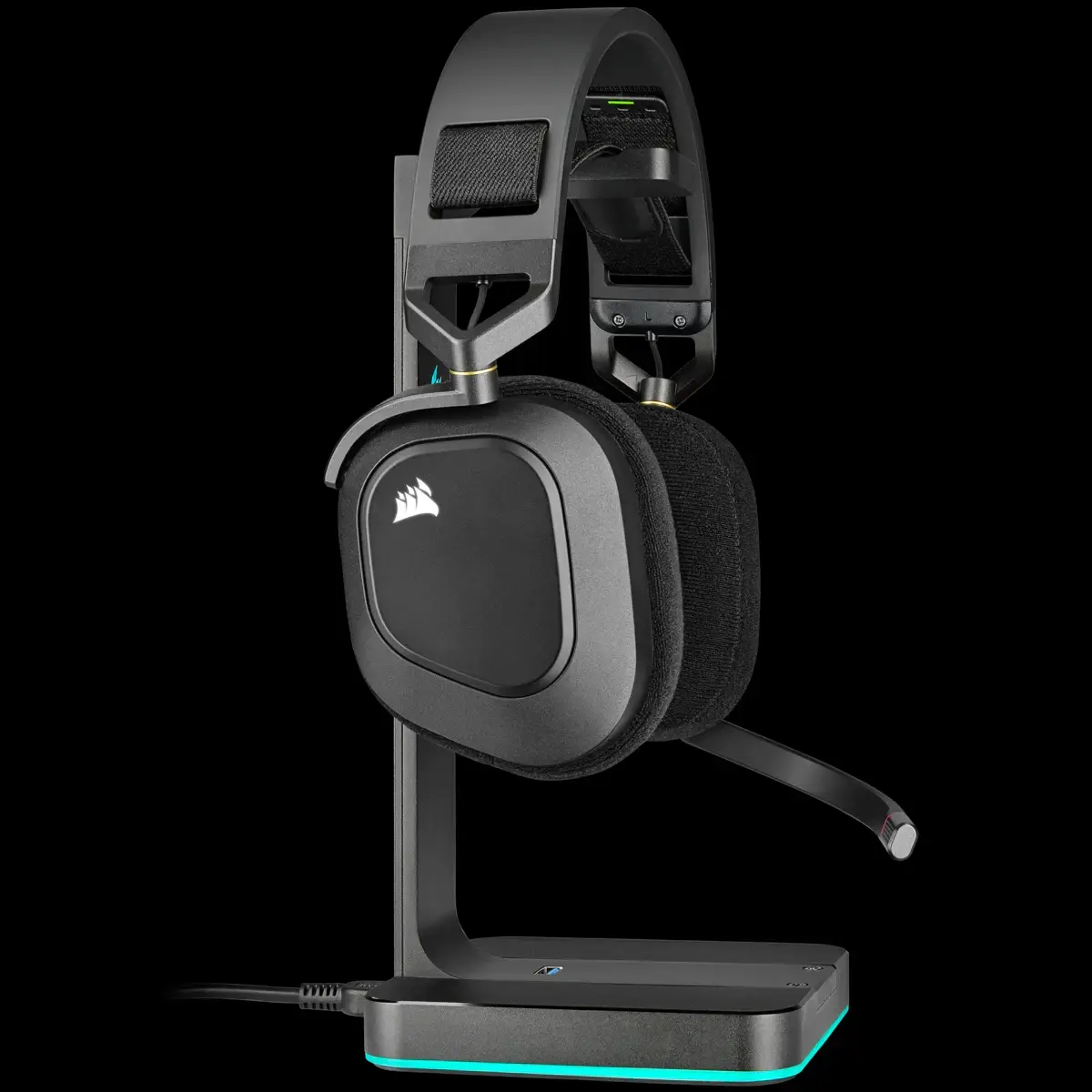 Corsair HS80 RGB bezvadu spēļu austiņas Photo 4
