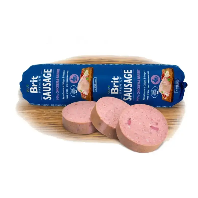 Brit Premium Chicken & Rabbit Sausage Dog Food Photo 2