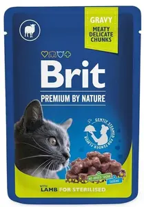 Brit Premium By Nature Sterilised Wet Cat Food, 100g