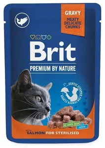 Brit Premium By Nature Sterilised Wet Cat Food, 100g