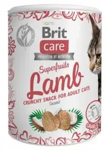 Лакомство для кошек Brit Care Superfruits с ягненком и кокосом 100 г