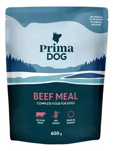 Влажный корм для собак PrimaDog с говядиной, 600 г