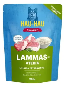 Hau-Hau Champion Wet Dog Food with Lamb, 260g