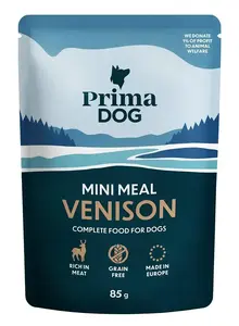 PrimaDog Wet Dog Food with Deer Meat 85g