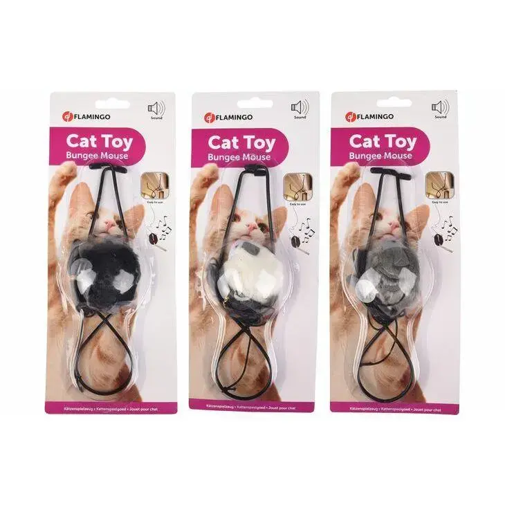 Игрушка для кошек Flamingo Bungee Mouse Photo 2