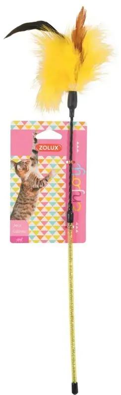 Zolux Feather Fishing Cat Toy Photo 3
