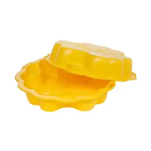 PARADISO T00218 Sandbox with Lid, 107 x 107 cm, Yellow