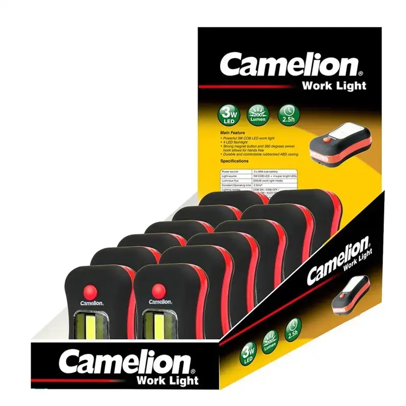 Фонарь Camelion 2-в-1 3Вт COB LED Photo 3