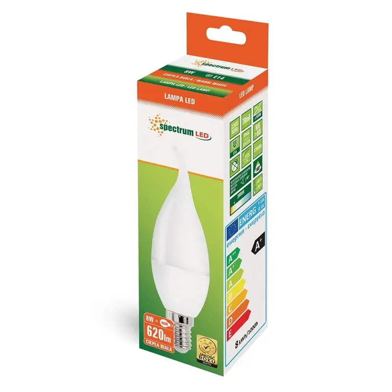 Spectrum B38 E14 8W LED spuldze Photo 2