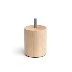REI cilindriska mēbeļu kāja, dižskābardis, diametrs 68 mm, garums 80 mm