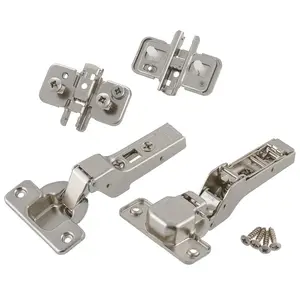 Blum CLIP top BLUMOTION Half Overlay Hinge, 107° Opening Angle, 35mm Cup Diameter, 2-Piece Set