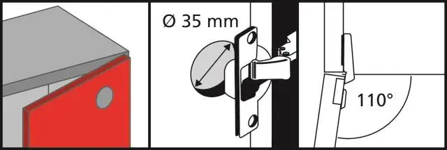 Петля Blum CLIP top с доводчиком 110° D35 (комплект 2 шт.) Photo 3