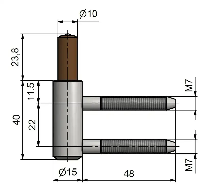 TKZ Polna 9733253L Door Hinge Photo 3