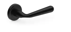 METAL-BUD LAURA R Classic Indoor Door Handle, Black