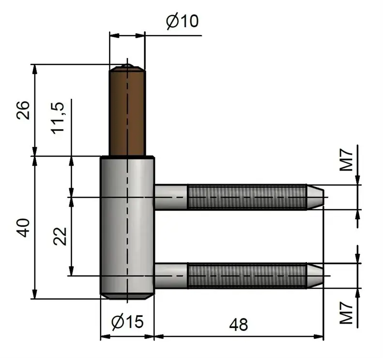 TKZ Polna 9732053L Door Hinge Photo 2