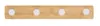 NENURODYTA_V Bamboo Wall Hanger with 4 Hooks Photo 3