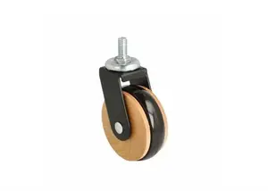 SISO Hadrian Furniture Caster, Ø 6.2 cm, Brown/Black