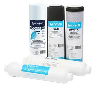 Комплект сменных картриджей Ecosoft AquaCalcium, 10 дюймов