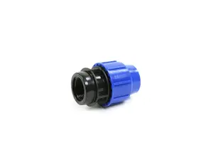 PERLA iekšējās vītnes pāreja 25 mm x 3/4 collas, zila