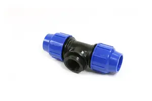 Тройник с внутренней резьбой PERLA 25 мм x 3/4 дюйма, синий