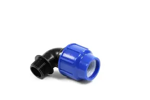 PERLA Male Elbow 25mm x 1/2 inch Blue