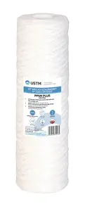 Картридж для воды USTM PP5M PLUS 10 дюймов из полипропиленовой нити 5 микрон