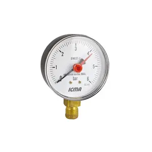 ICMA 91257AB16 manometrs 63mm 1/4 collas 16 bar