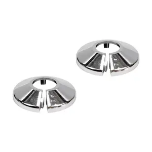 Tycner 18mm Chrome Pipe Rosette 2-Piece Set