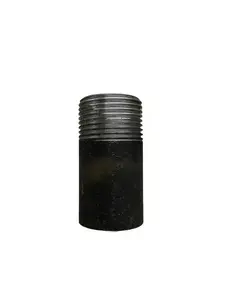 Jinan Meide vītņots cauruļu nipelis 1/2 collas melns tērauds L=50 mm