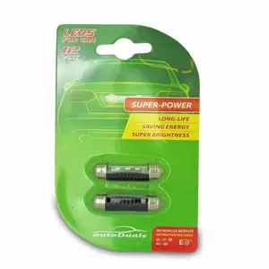 T-WAY LED SV8.5 41mm automašīnu spuldzes, baltas, 2 gab.