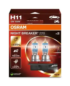 Osram Night Breaker Laser H11 12V Halogen Headlight Bulb