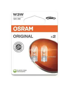 Osram 2821-2BL W2.1x9.5d 12V 3W W5W signāllampa