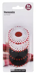 NENURODYTA_V Polyester Sewing Thread Set, 4 Spools, 20m Each