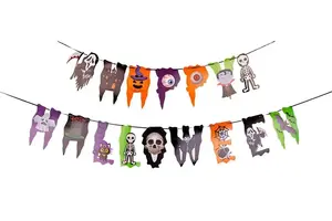 Happy HALLOWEEN Paper Decoration Garland, 2500 mm