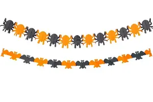 NENURODYTA_V 747271 Paper Decoration, 3000 mm, Black/Orange