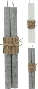 NENURODYTA_V Christmas Candle Set, 250 mm, 8-Hour Burn Time, 2 Pieces