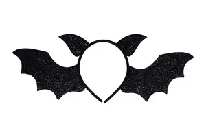 NENURODYTA_V 746032 Hair Bow Bat, Black, Plastic