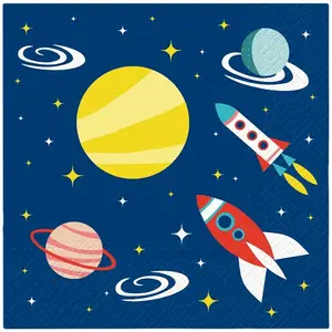 Paw Space Paper Napkins, 33 x 33 cm, 20 pieces