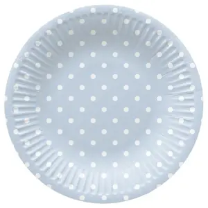 Paw Blue Dots Disposable Plates, 18 cm, 8 pieces