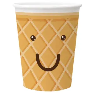 Paw Ice Cream Disposable Cups, 250 ml, 8 pieces