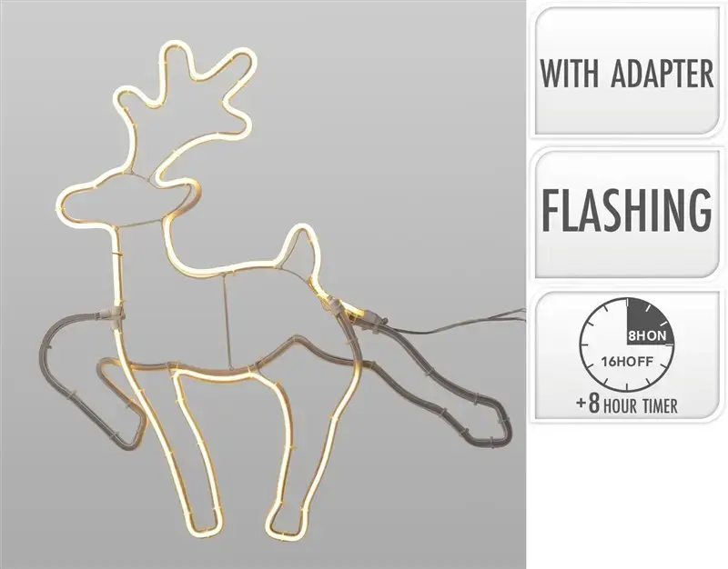 NENURODYTA_V Decoration Deer 59 cm 343 LED Photo 2