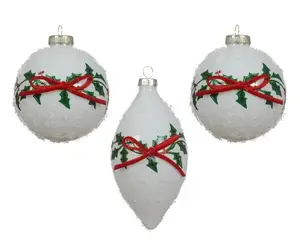 Ziemassvētku eglītes rotājums NENURODYTA_V, 8 cm, stikls