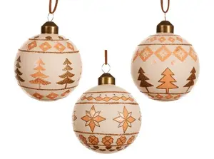 NENURODYTA_V Christmas Tree Ornament, 8 cm, Glass