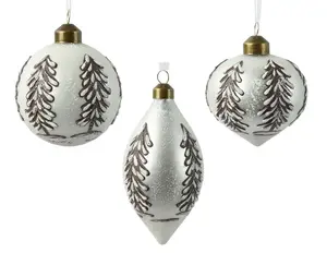 NENURODYTA_V Christmas Tree Ornament, 8 cm, Glass