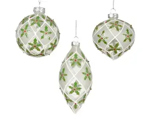 NENURODYTA_V Christmas Tree Ornament, 8 cm, Glass