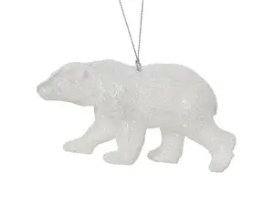 NENURODYTA_V Christmas Tree Ornament Bear, 13 cm, Plastic